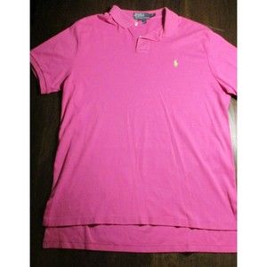 Polo Ralph Lauren Pink Polo Shirt Mens Size L